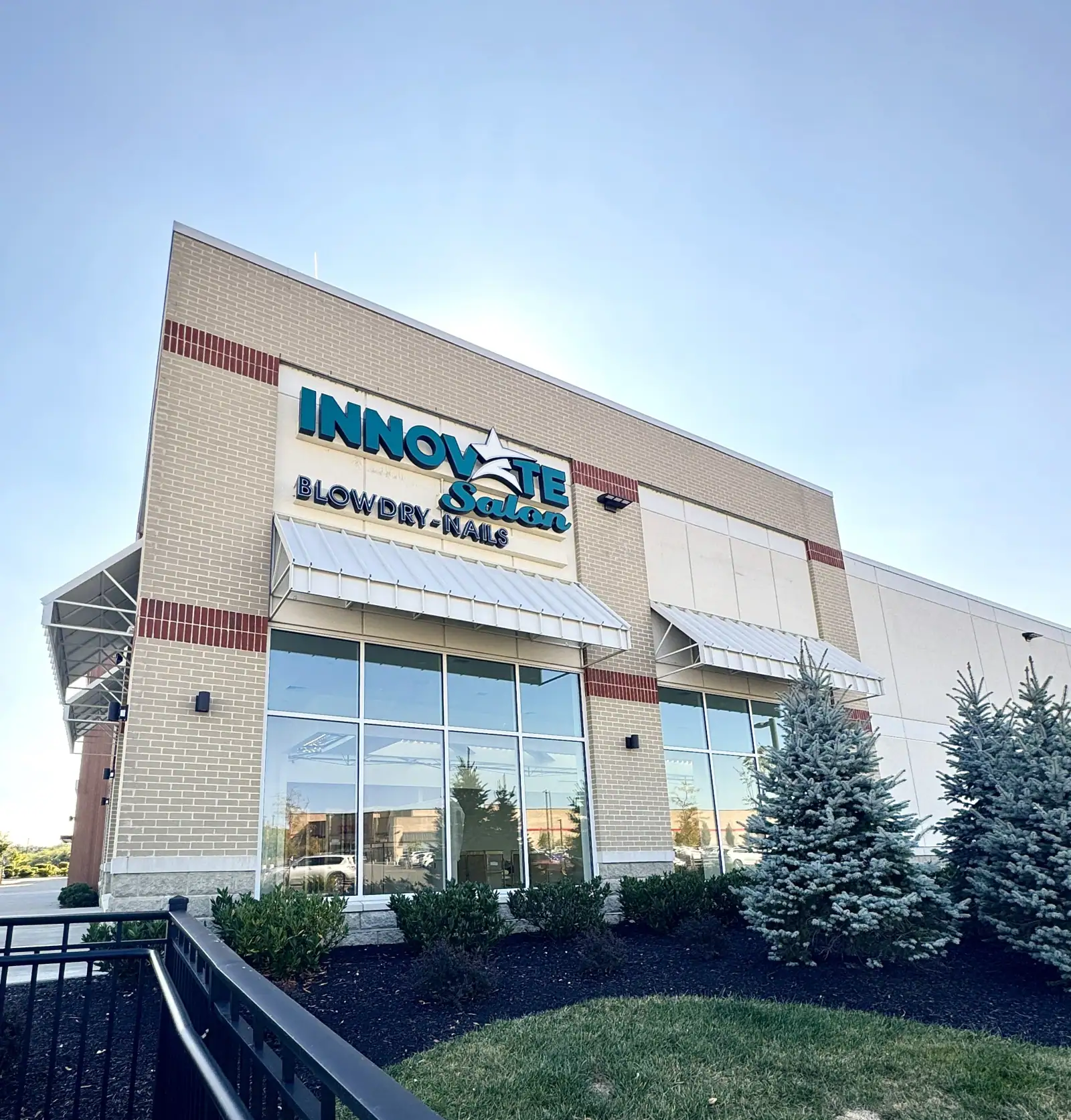 The Innovate Salon & Spa storefront at 870 Garden Park Blvd, Cherry Hill